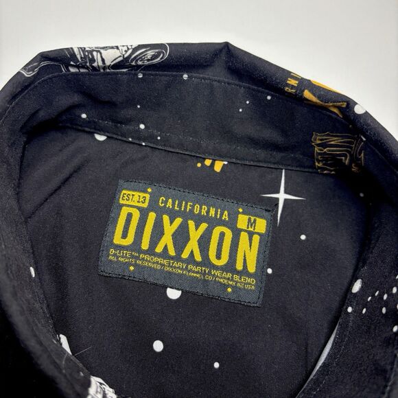 Dixxon Impala Party‎ Men's Medium Black Short Sleeve Button Down Shirt Car Show - Picture 6 of 8
